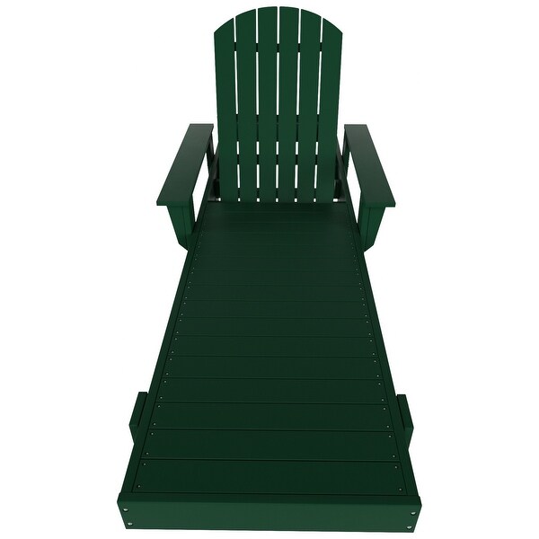 Polytrends Altura Poly EcoFriendly All Weather Reclining Chaise Lounge with Arms
