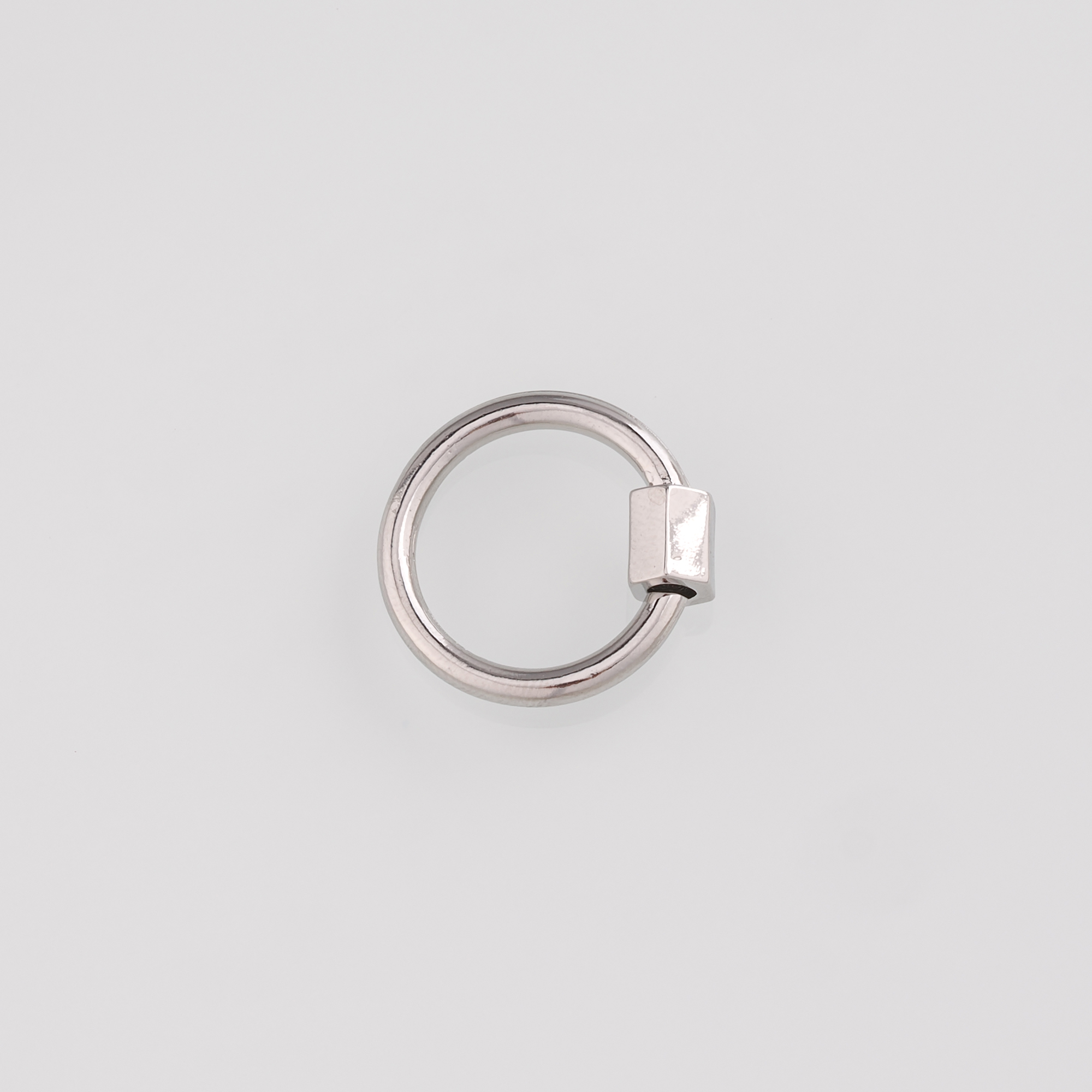 18K Gold Filled Round Carabiner Clasp,Dainty Round Screw Clasp Lock for DIY Jewelry Finding Necklace Bracelet