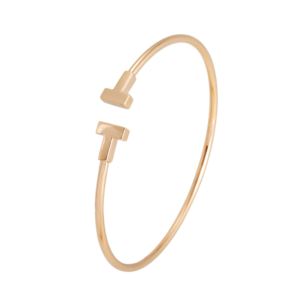 Tiffany & Co. Tiffany T Narrow Bracelet 18K Rose Gold 60010774