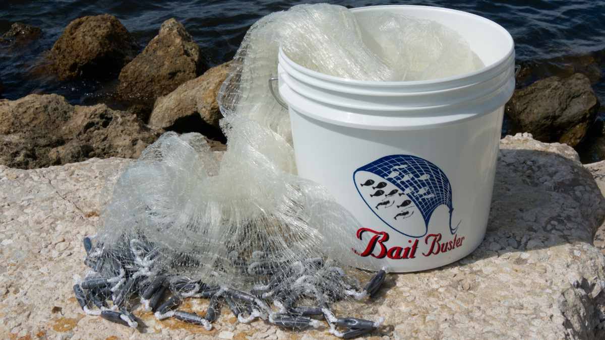 Bait Buster Menhaden Cast Nets (5/8x22 Sq Mesh ) CMNBB10
