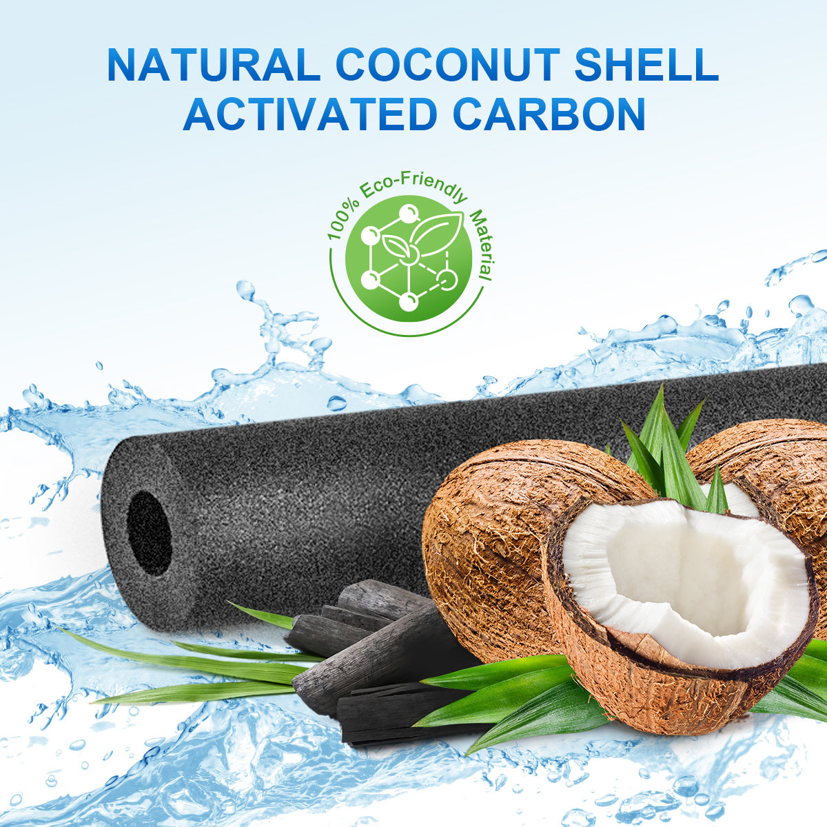 Filter1pro AO01 Replacement Refrigerator Water Filter for EDR1-RXD1 W11602565 W10295370A P8RFWB2L 9081 Filter 1 Whr1rxd1