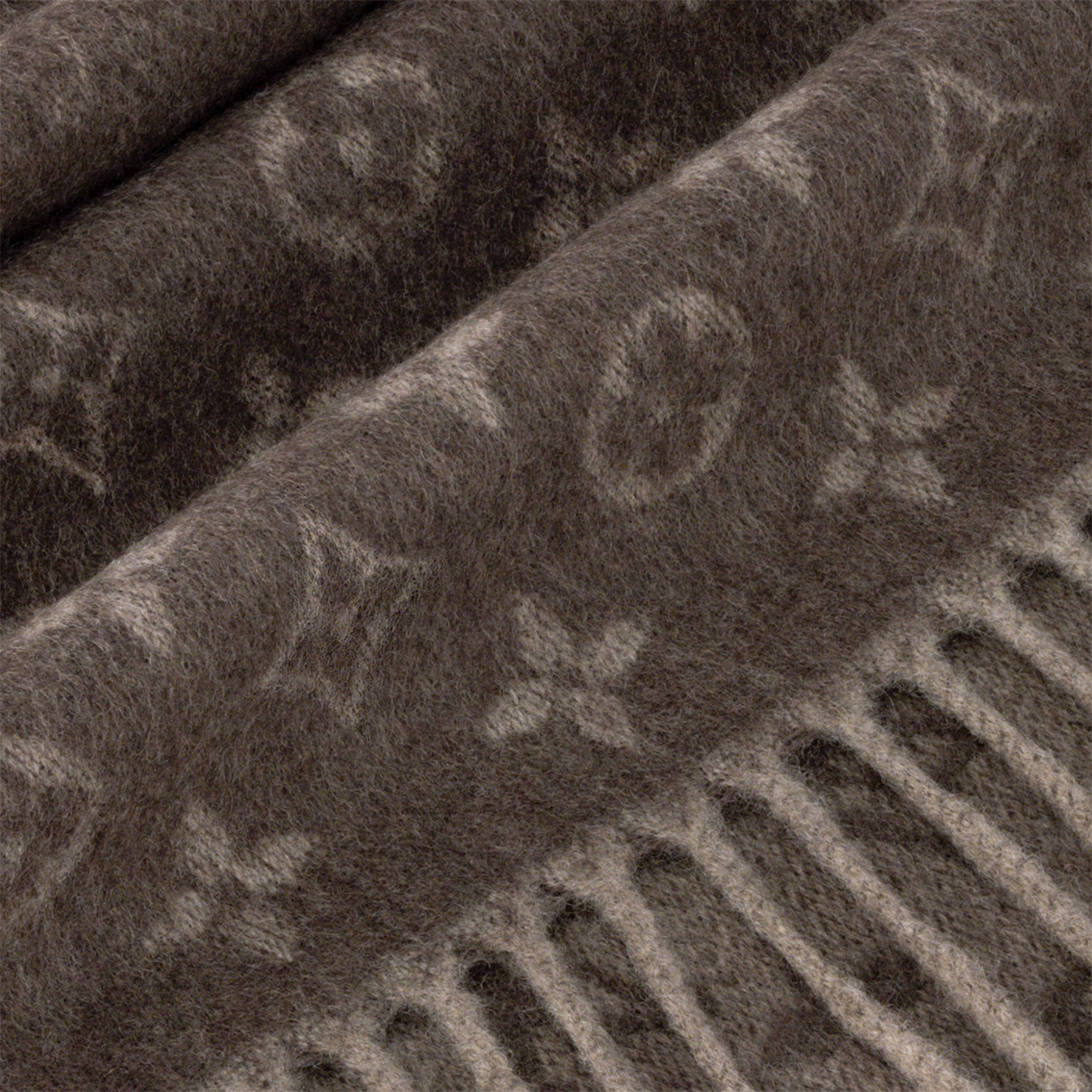 모노그램 그래디언트 스카프