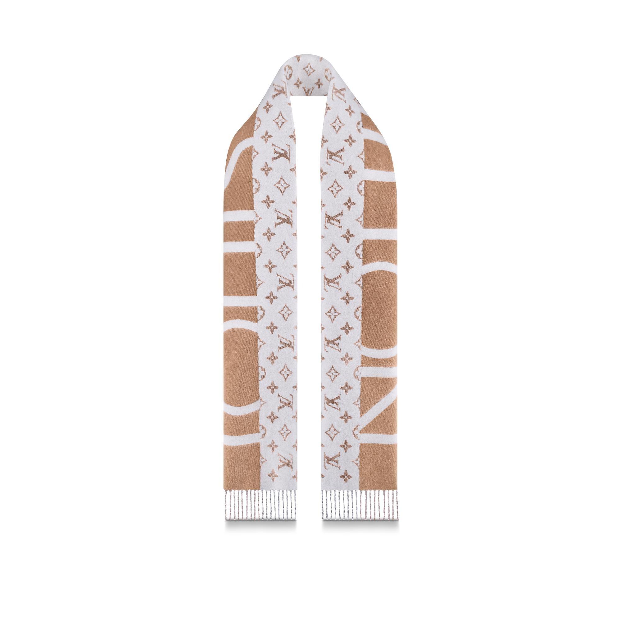 모노그램 스플릿 스카프