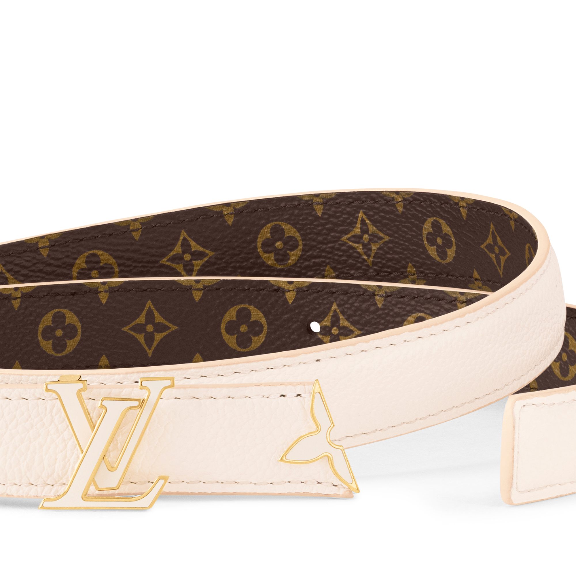 프리티 LV 에나멜 20mm 리버서블 벨트