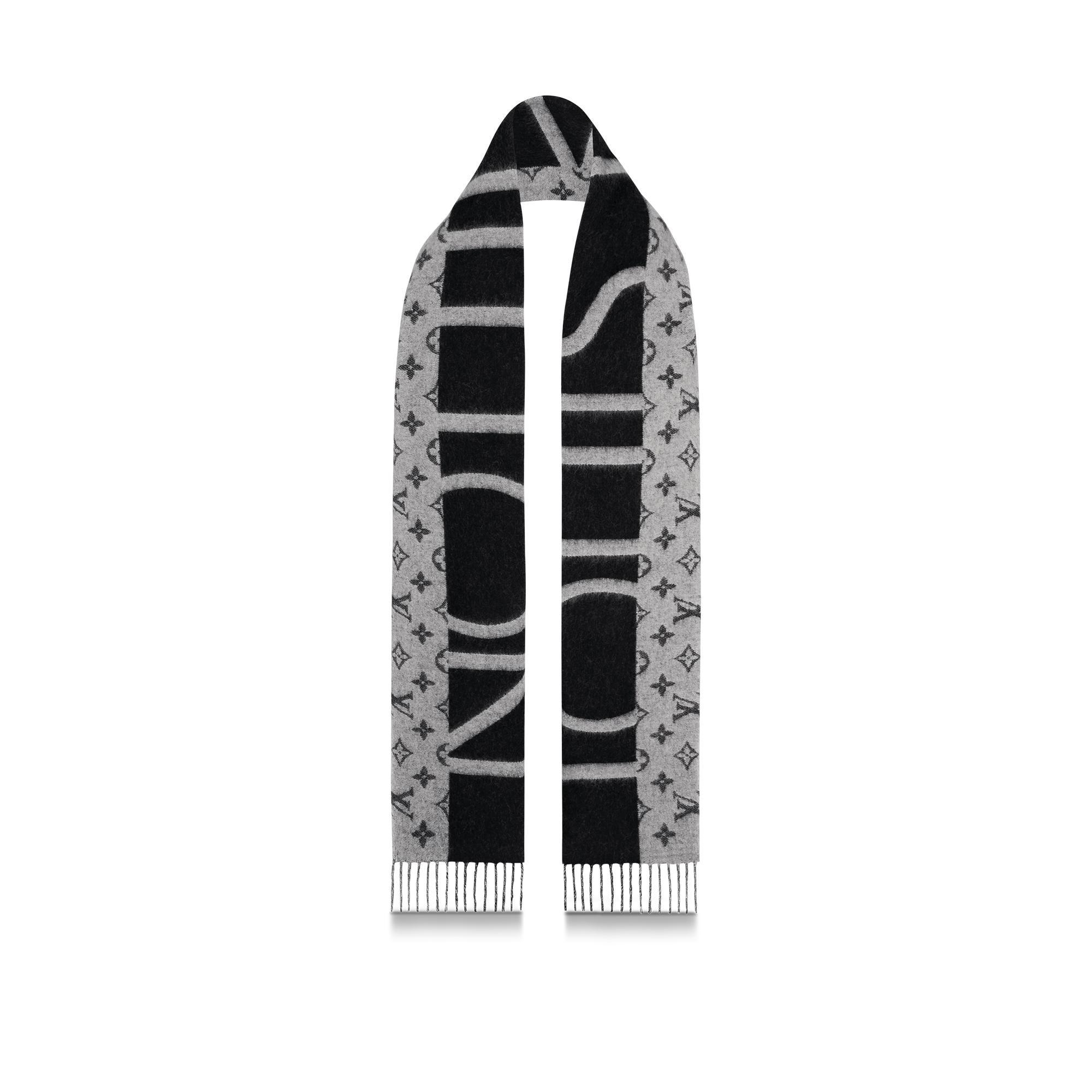 모노그램 스플릿 스카프