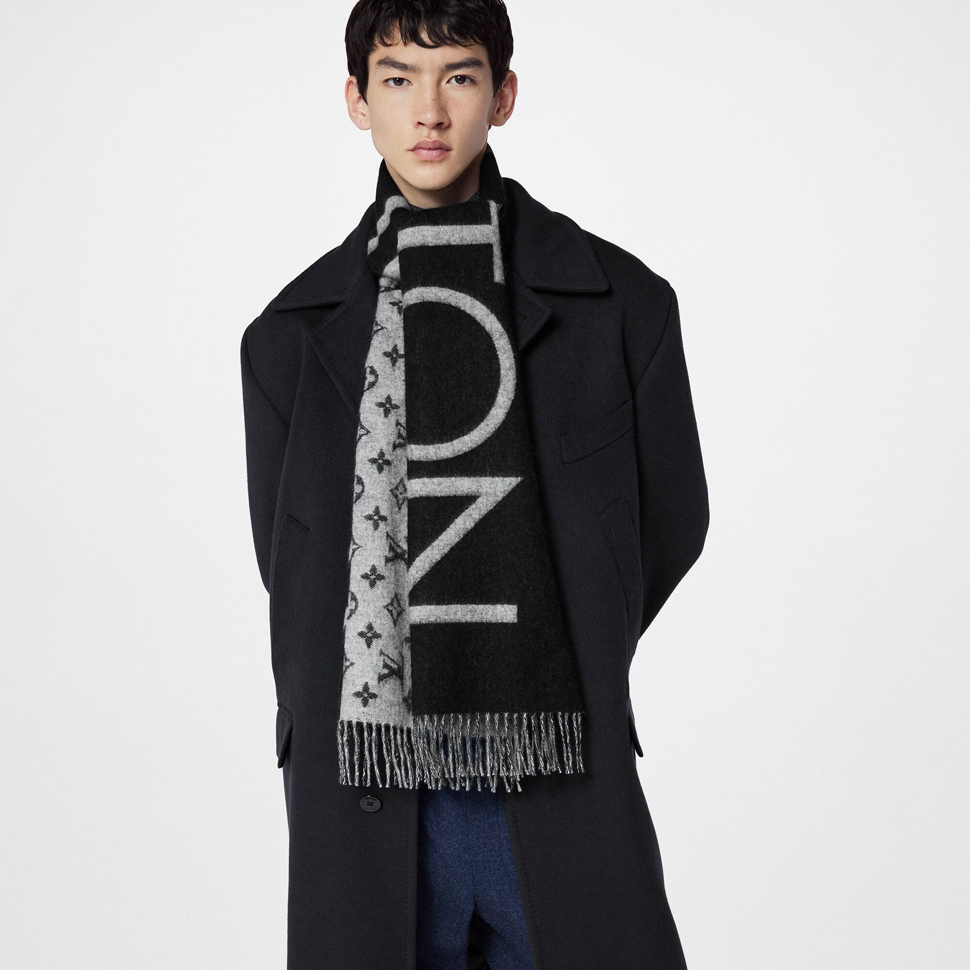 모노그램 스플릿 스카프