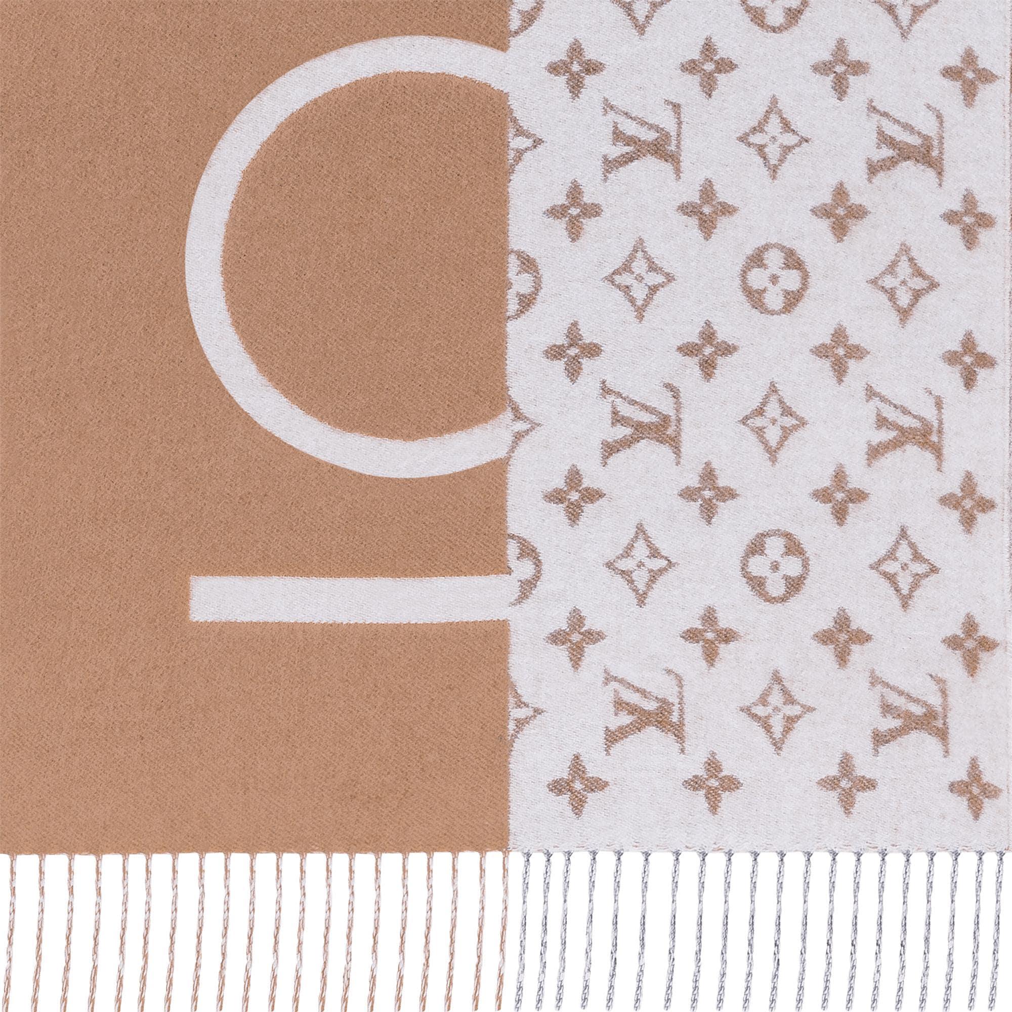 모노그램 스플릿 스카프