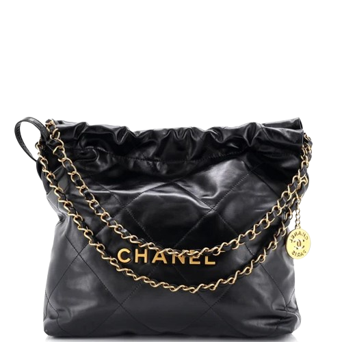 Chanel 22 Chain Hobo Quilted Calfskin Small