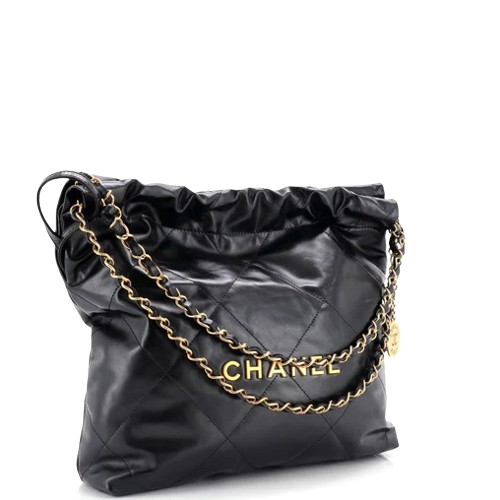 Chanel 22 Chain Hobo Quilted Calfskin Small