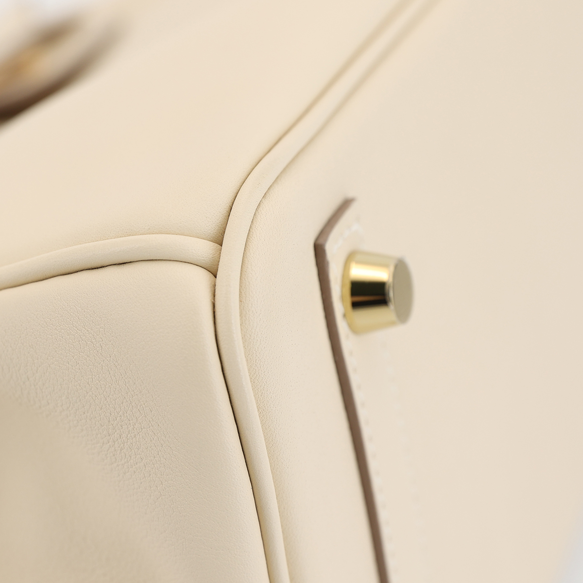 HERMÈS Birkin 25 Platinum Bag 10 Craie Milk White Jonathan Leather with Gold Hardware