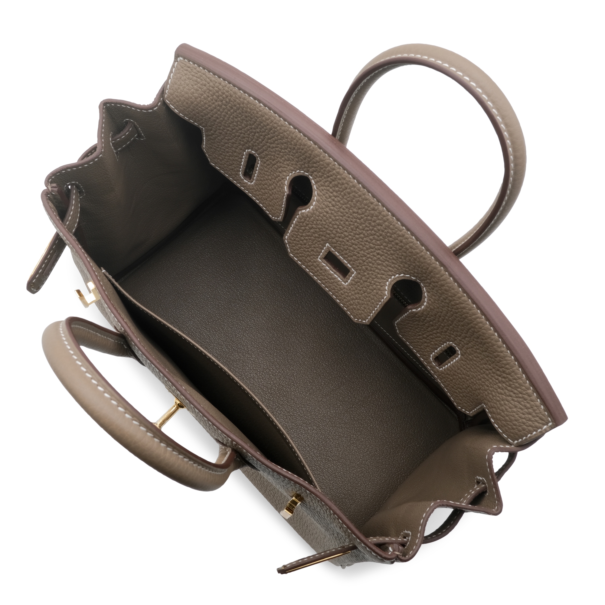 HERMES Birkin 25 Gold Hardware Togo Leather in 18 Etoupe