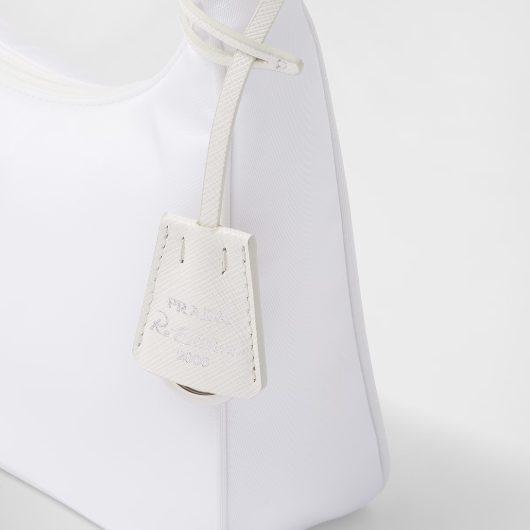 Prada Re-Edition 2000 Re-Nylon Mini Bag White