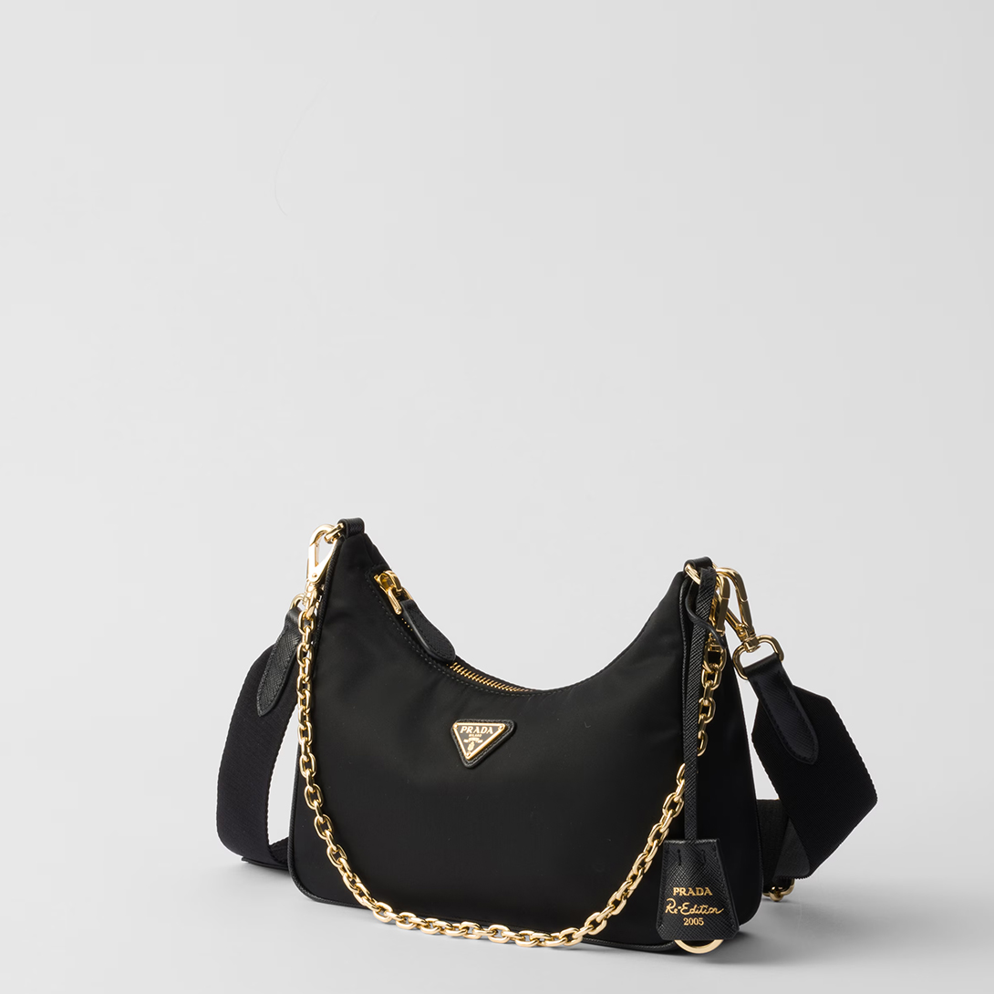 Prada Re-Edition 2005 Saffiano Three-in-One Bag Black