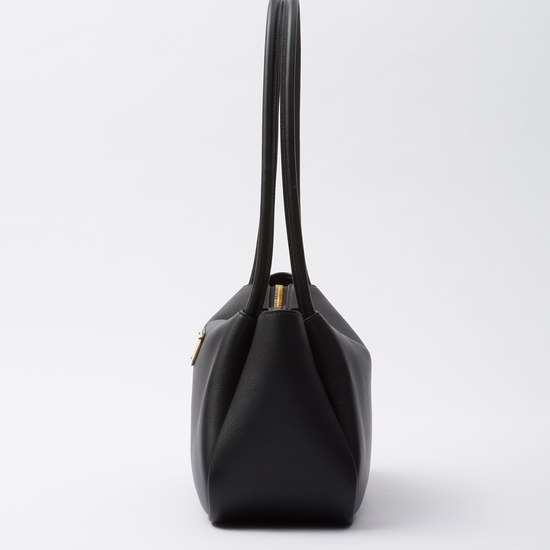 Prada Darling Medium Leather Shoulder Bag Black