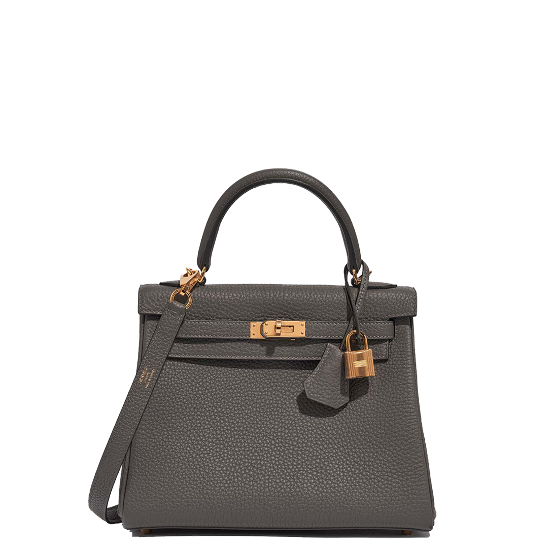 Hermès Kelly 25 Gold Hardware Togo Leather 0L Grismeyer