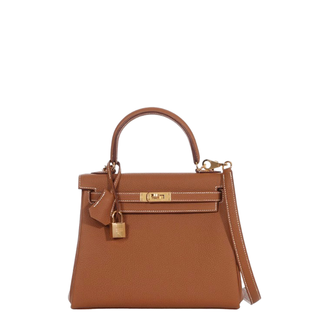 Hermès Kelly 25 Gold Hardware Togo Leather 37 Gold