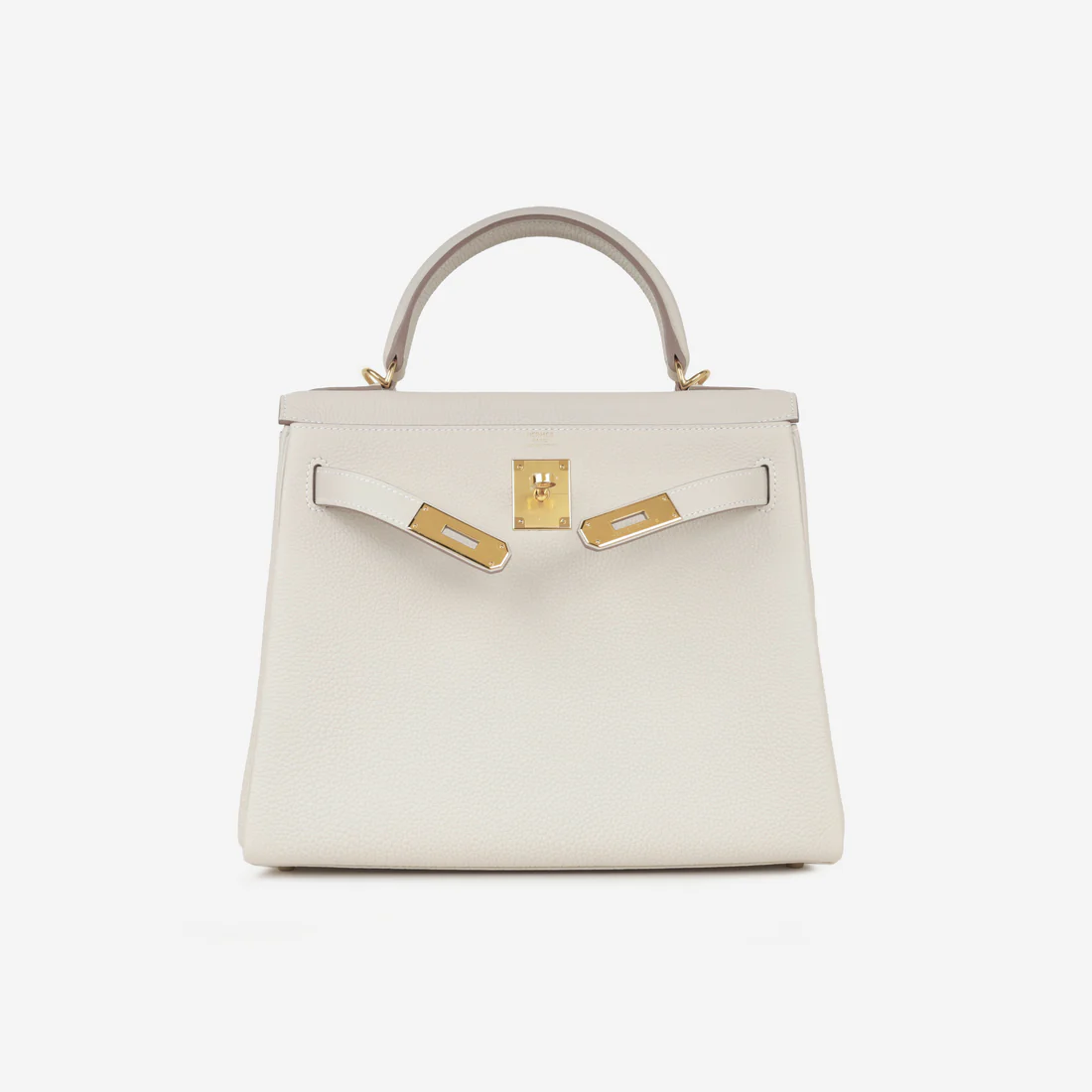 Hermès Kelly 28 Kelly Bag Togo Leather Silver Hardware 10 Craie