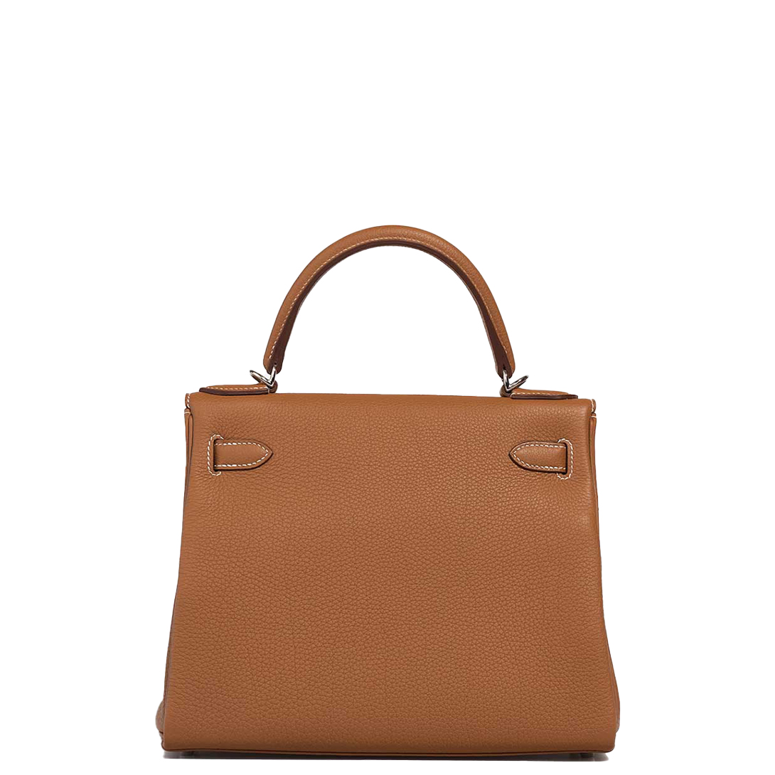 Hermès Kelly 28 Gold Hardware Epsom Leather 37 Gold Brown