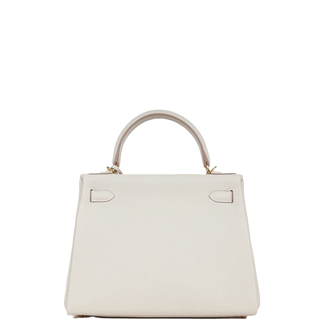 Hermès Kelly 28 Kelly Bag Togo Leather Silver Hardware 10 Craie