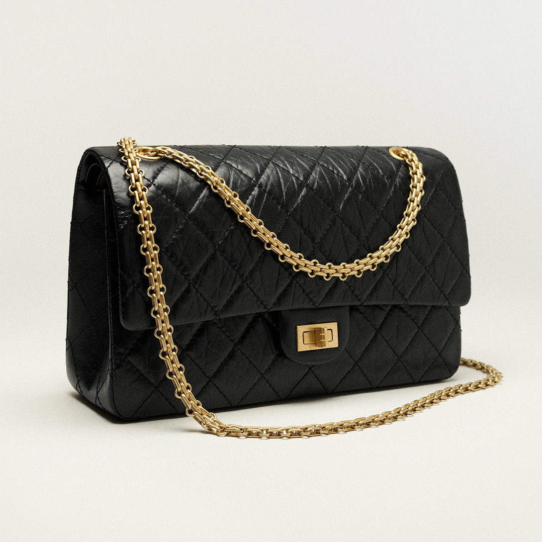 Chanel Large 2.55 Handbag Black