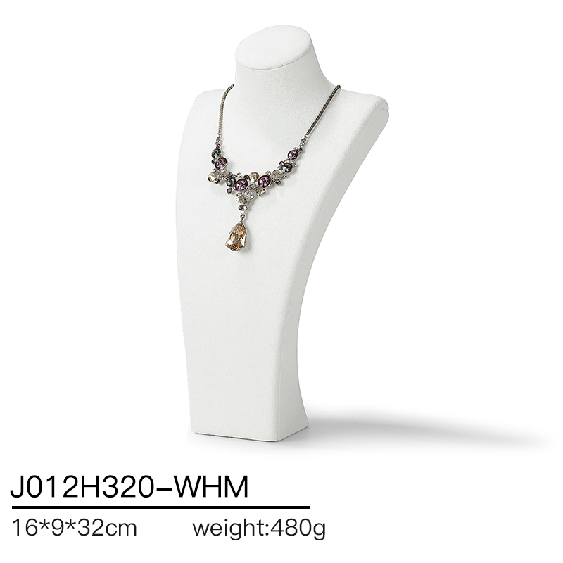 J012 DIGU Factory Custom necklace display PU Microfiber jewelry display stand