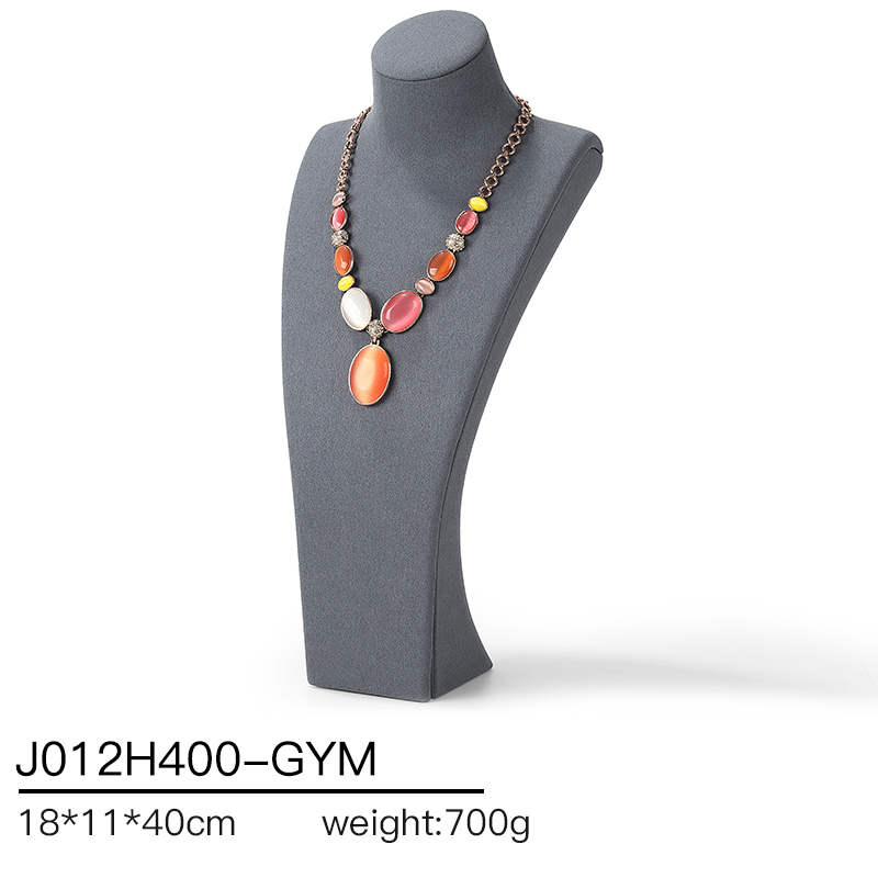J012 DIGU Factory Custom necklace display PU Microfiber jewelry display stand