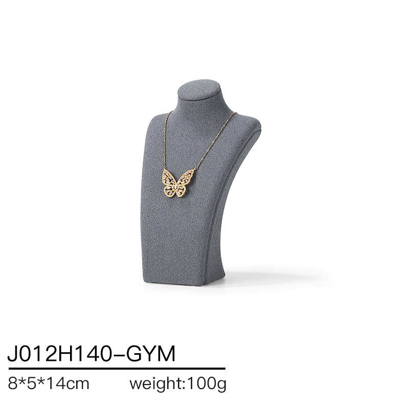 J012 DIGU Factory Custom necklace display PU Microfiber jewelry display stand