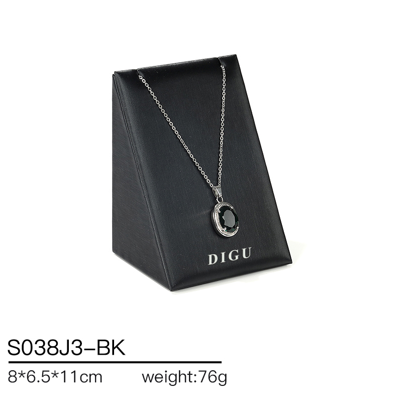 S038 Black DIGU PU Leather Jewelry Display Stand Jewelry Display Set