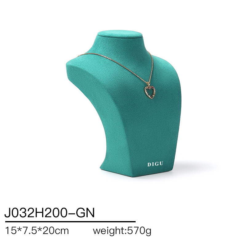 J032 DIGU hotsale Luxury JMicrofiber necklace display neck model props
