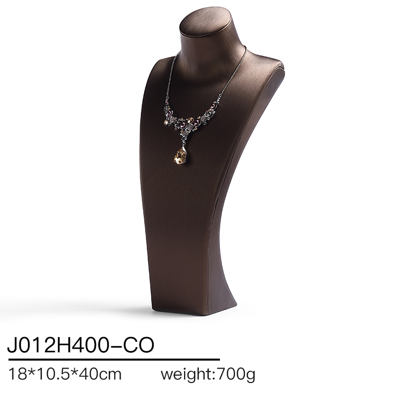 J012 DIGU Factory Custom necklace display PU Microfiber jewelry display stand