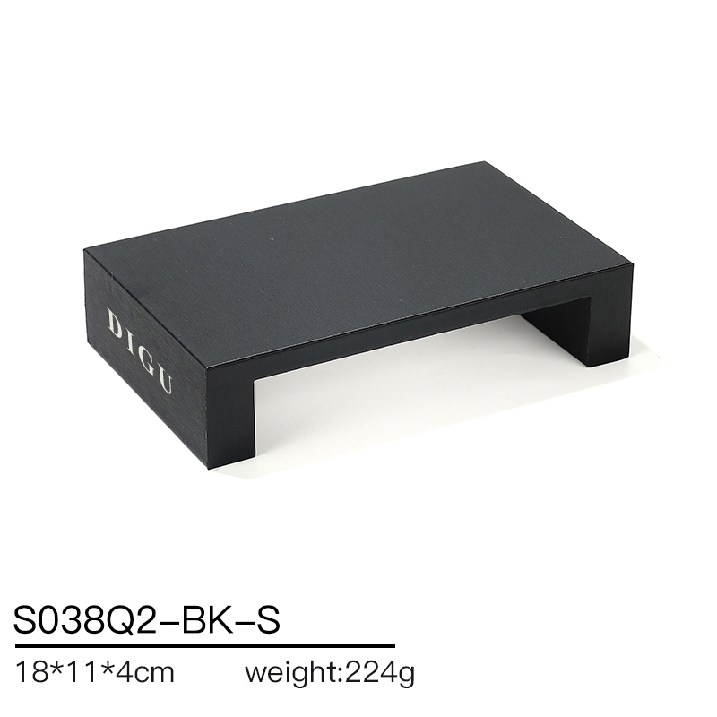 S038 Black DIGU PU Leather Jewelry Display Stand Jewelry Display Set