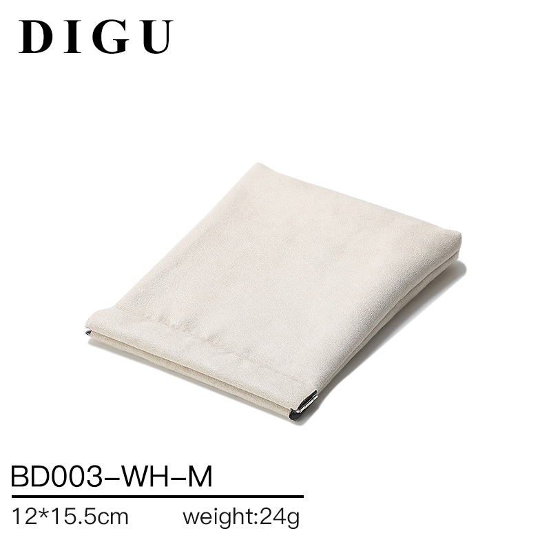 BD003 DIGU high quality Custom Logo Printed Flannelette Jewelry Pouch