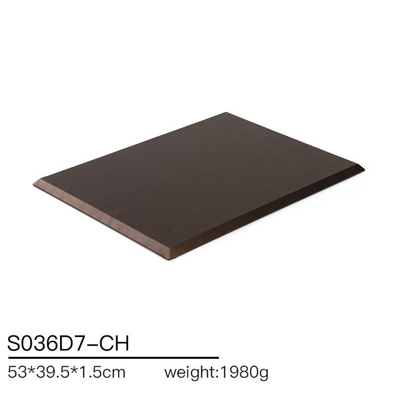 S036 beige DIGU Handmade PU Leather Jewelry Display Ring Holder Jewelry Stand For Counter