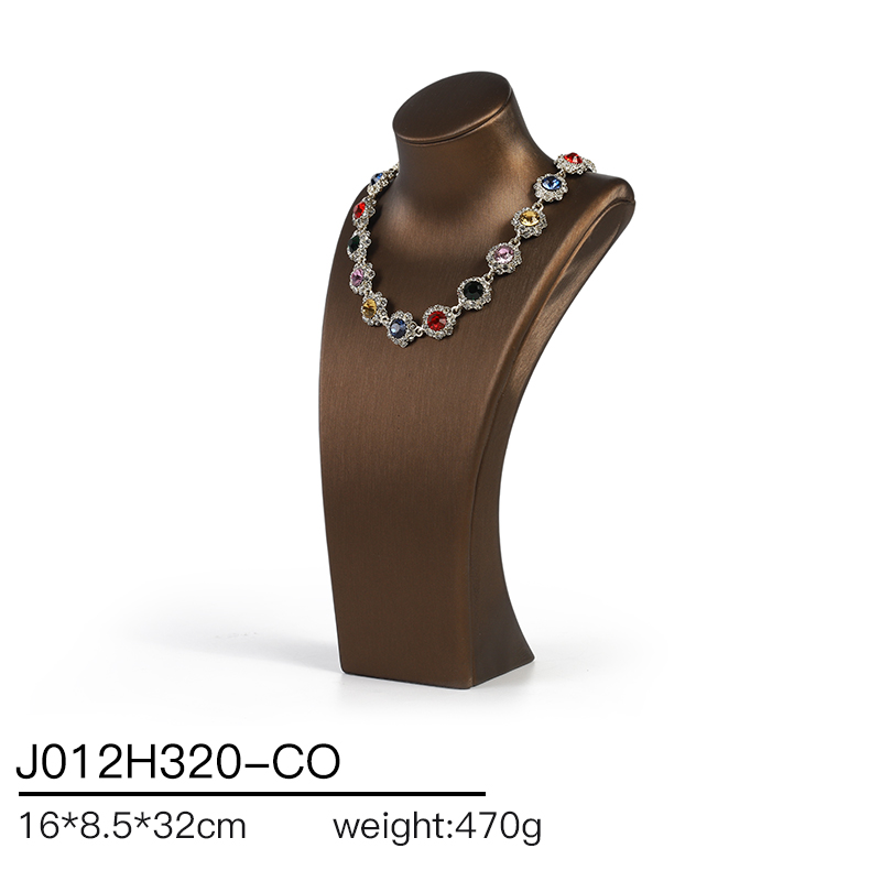 S036 beige DIGU Handmade PU Leather Jewelry Display Ring Holder Jewelry Stand For Counter