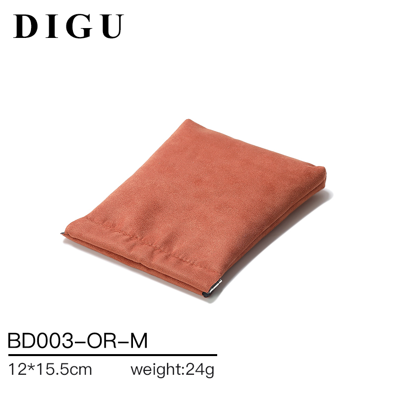 BD003 DIGU high quality Custom Logo Printed Flannelette Jewelry Pouch