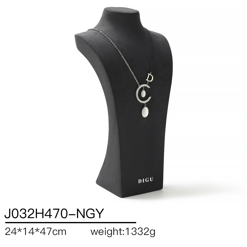 J032 DIGU hotsale Luxury JMicrofiber necklace display neck model props