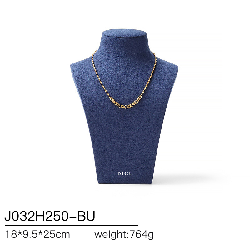 J032 DIGU hotsale Luxury JMicrofiber necklace display neck model props