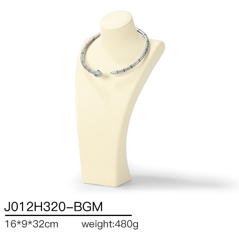 J012 DIGU Factory Custom necklace display PU Microfiber jewelry display stand