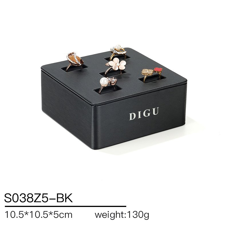 S038 Black DIGU PU Leather Jewelry Display Stand Jewelry Display Set