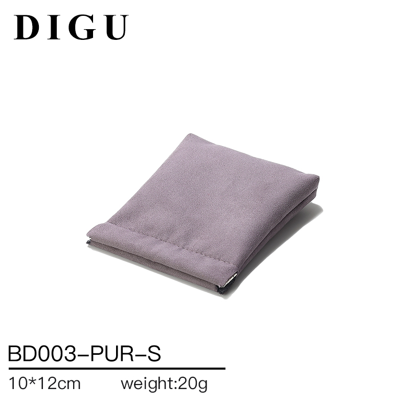 BD003 DIGU high quality Custom Logo Printed Flannelette Jewelry Pouch