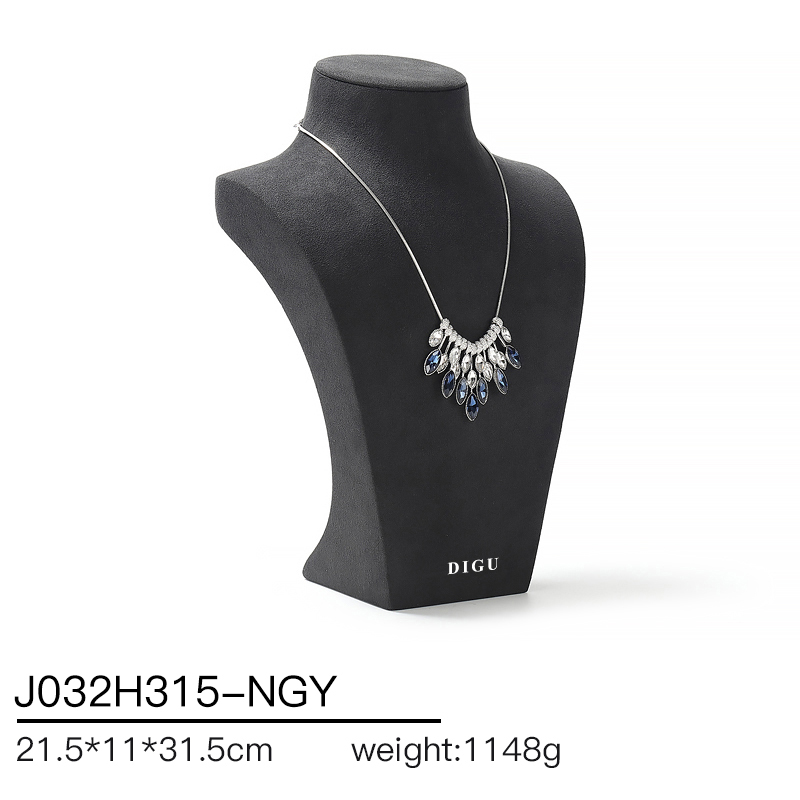 J032 DIGU hotsale Luxury JMicrofiber necklace display neck model props