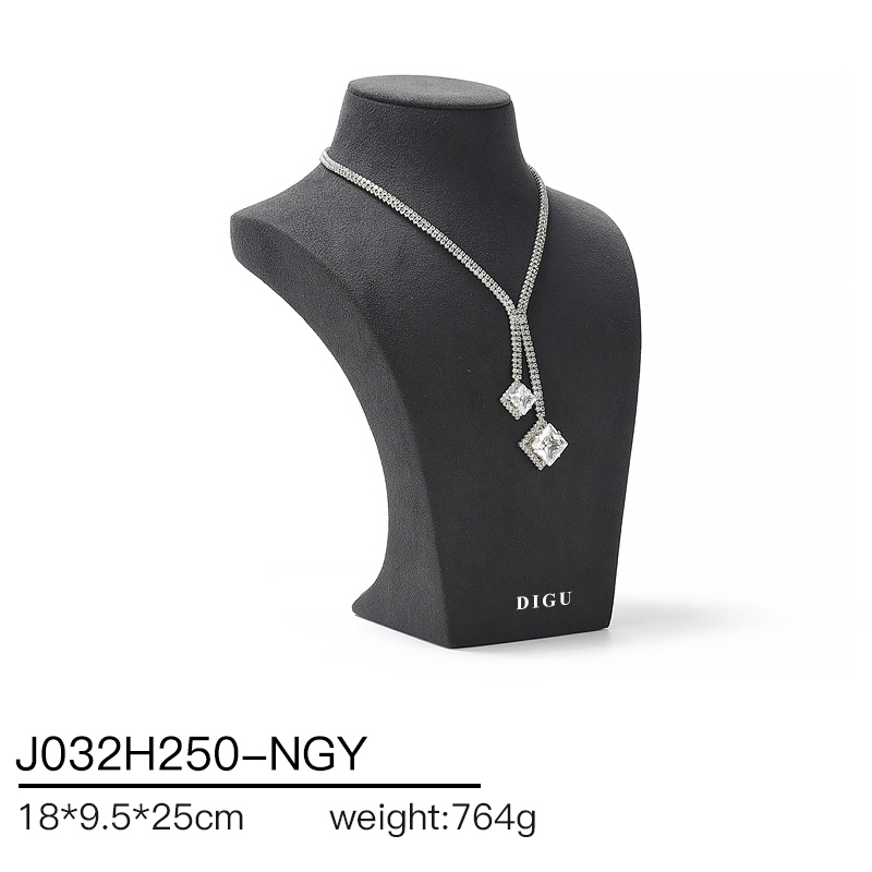 J032 DIGU hotsale Luxury JMicrofiber necklace display neck model props