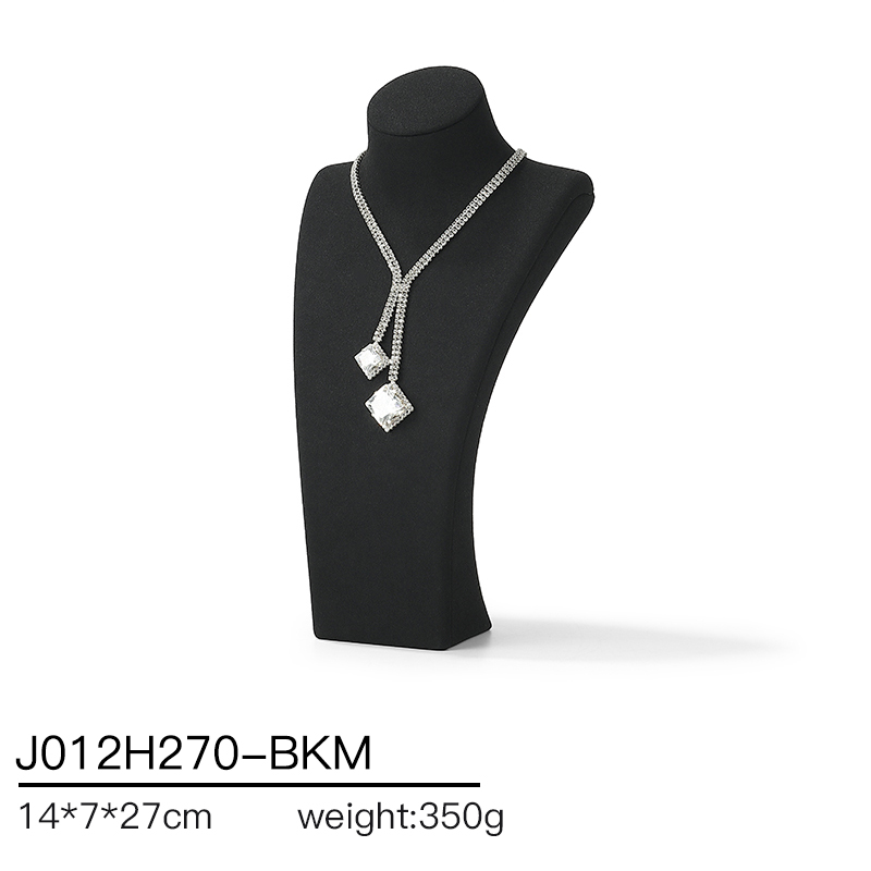 J012 DIGU Factory Custom necklace display PU Microfiber jewelry display stand