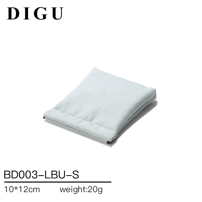 BD003 DIGU high quality Custom Logo Printed Flannelette Jewelry Pouch