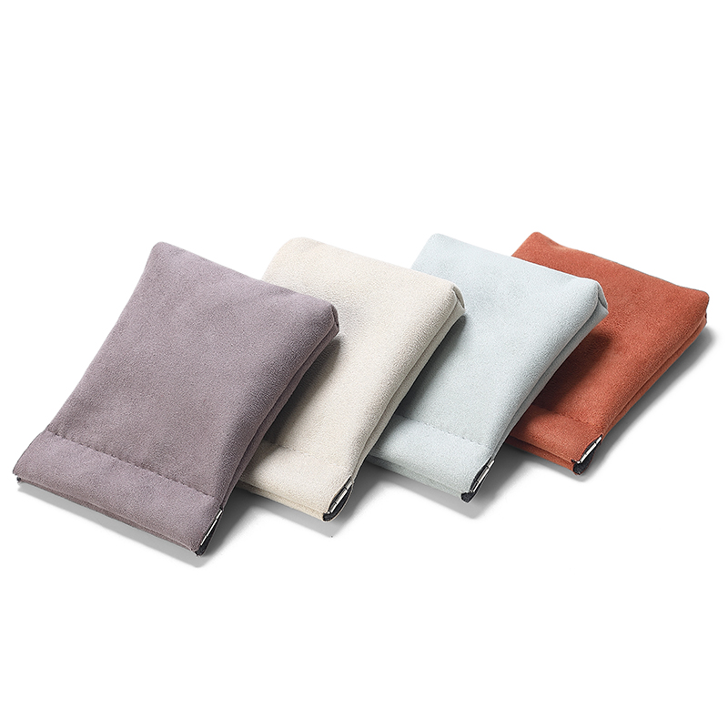 BD003 DIGU high quality Custom Logo Printed Flannelette Jewelry Pouch