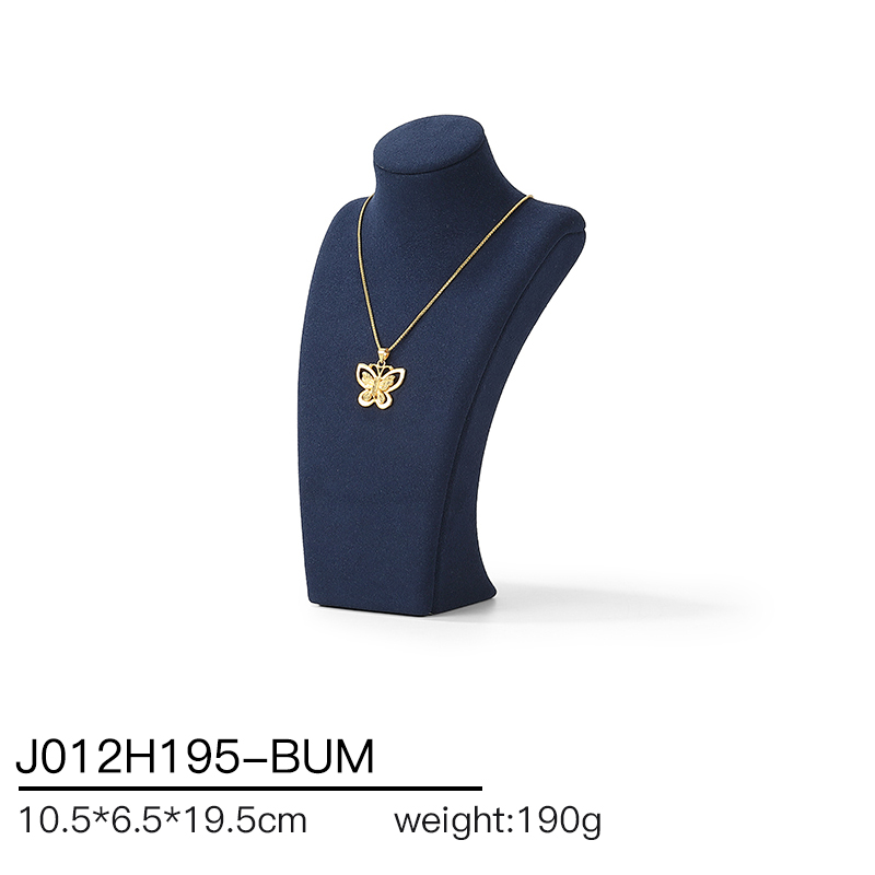 J012 DIGU Factory Custom necklace display PU Microfiber jewelry display stand