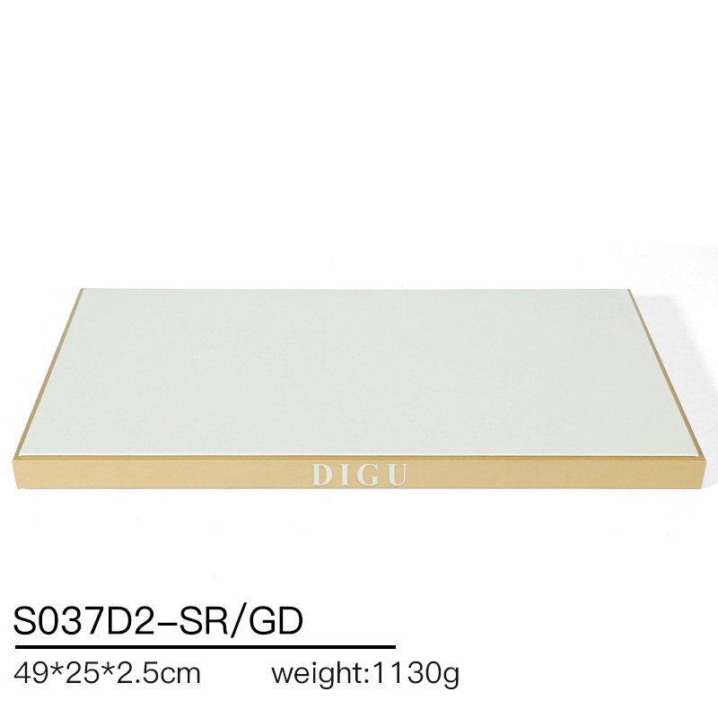 S037 beige DIGU 2024 Hot selling PU Leather jewelry props jewelry display set