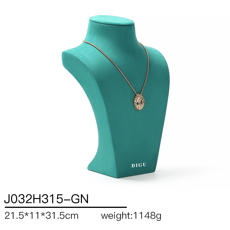 J032 DIGU hotsale Luxury JMicrofiber necklace display neck model props