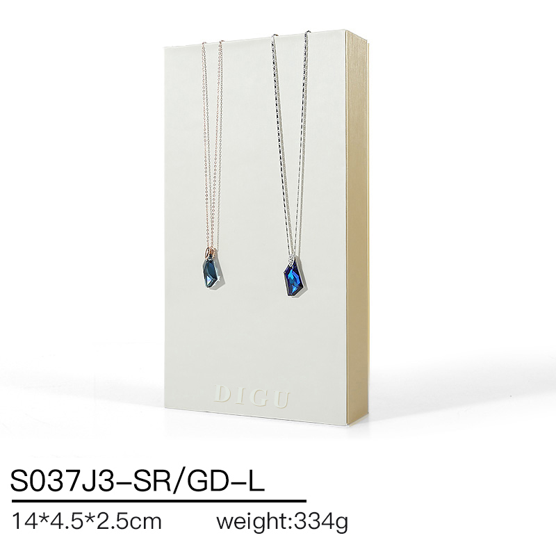 S037 beige DIGU 2024 Hot selling PU Leather jewelry props jewelry display set