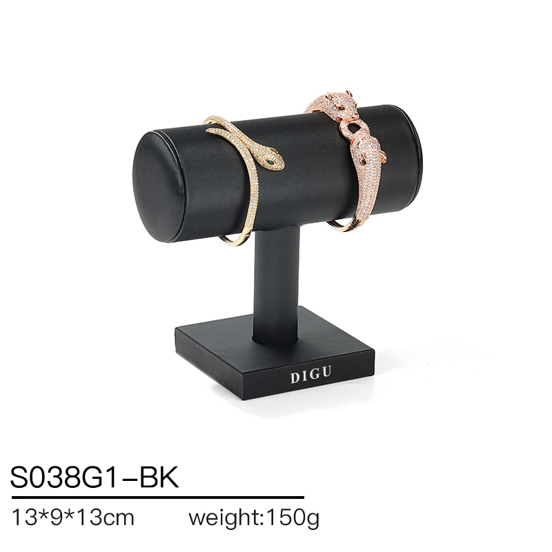 S038 Black DIGU PU Leather Jewelry Display Stand Jewelry Display Set